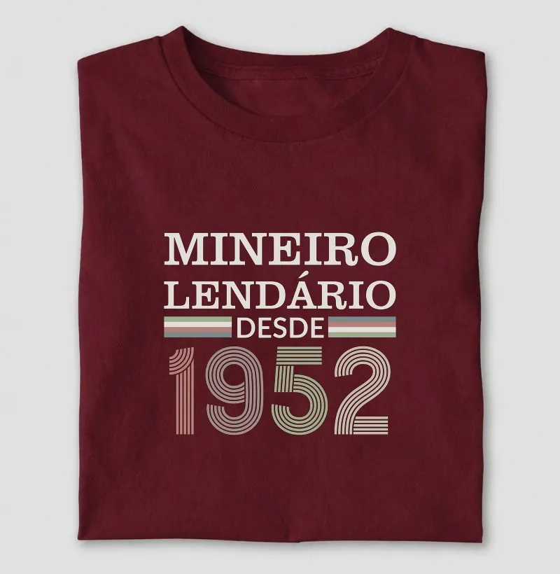 Camiseta Mineiro Lendário desde 1952 | Para personalizar 👉ANTES DA COMPRA👈 chame no WhatsApp
