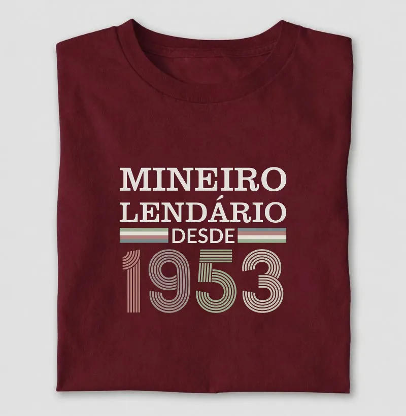 Camiseta Mineiro Lendário desde 1953 | Para personalizar 👉ANTES DA COMPRA👈 chame no WhatsApp