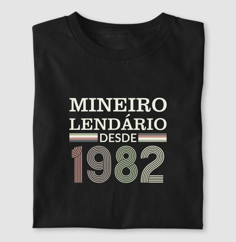 Camiseta Mineiro Lendário desde 1982 | Para personalizar 👉ANTES DA COMPRA👈 chame no WhatsApp