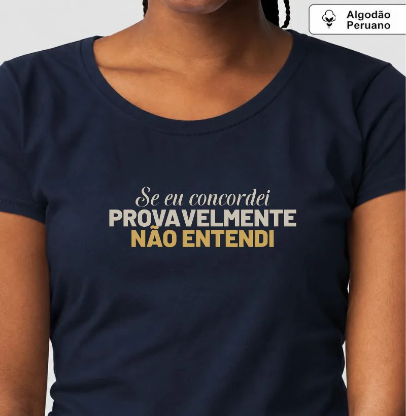 Concordância estratégica - Camiseta Algodão Peruano