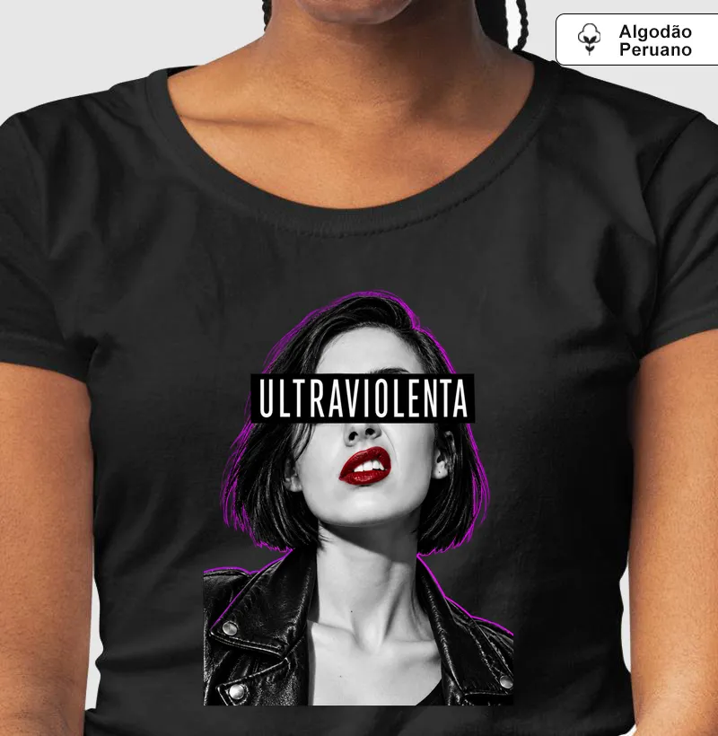 ULTRAVIOLENTA - Camiseta Algodão Peruano