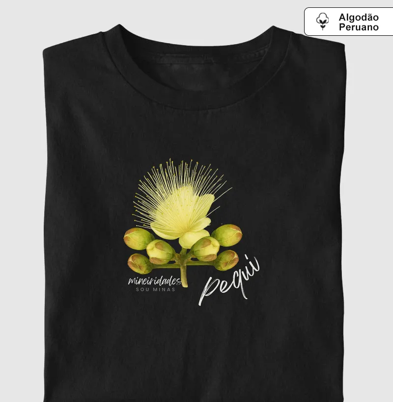 Camiseta Pequi | Fruto Símbolo do Cerrado Mineiro - Algodão Peruano