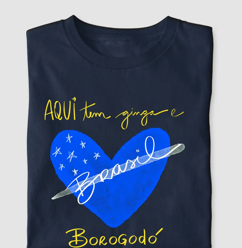 T shirt Aqui tem ginga e borogodó