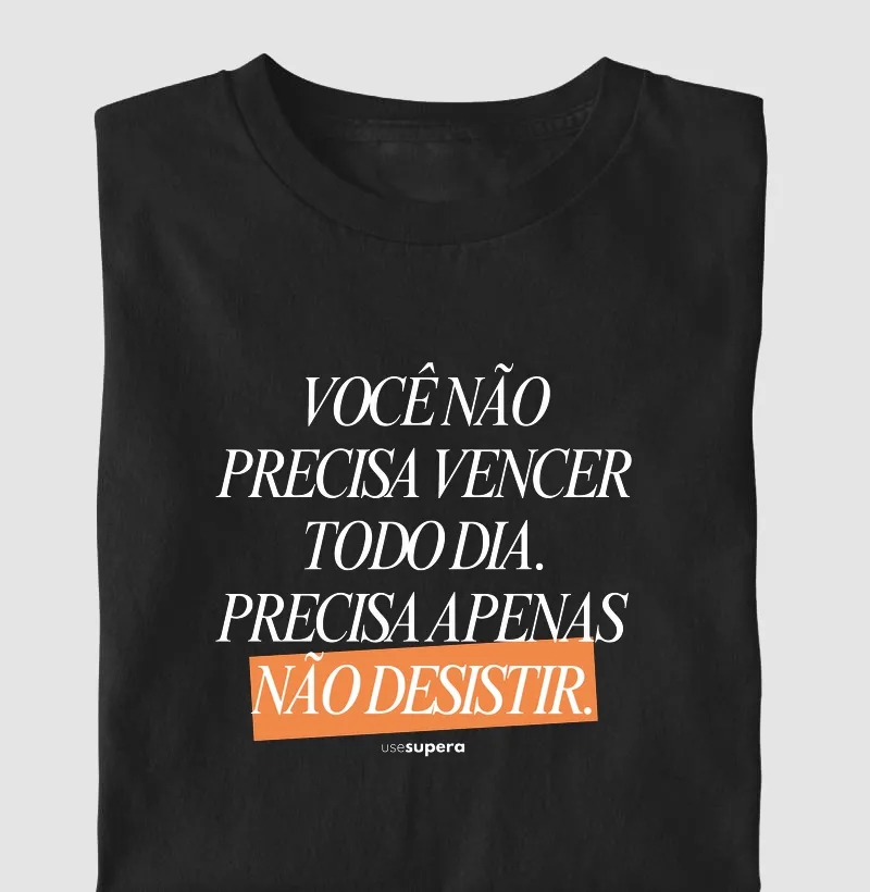 "Não desistir"