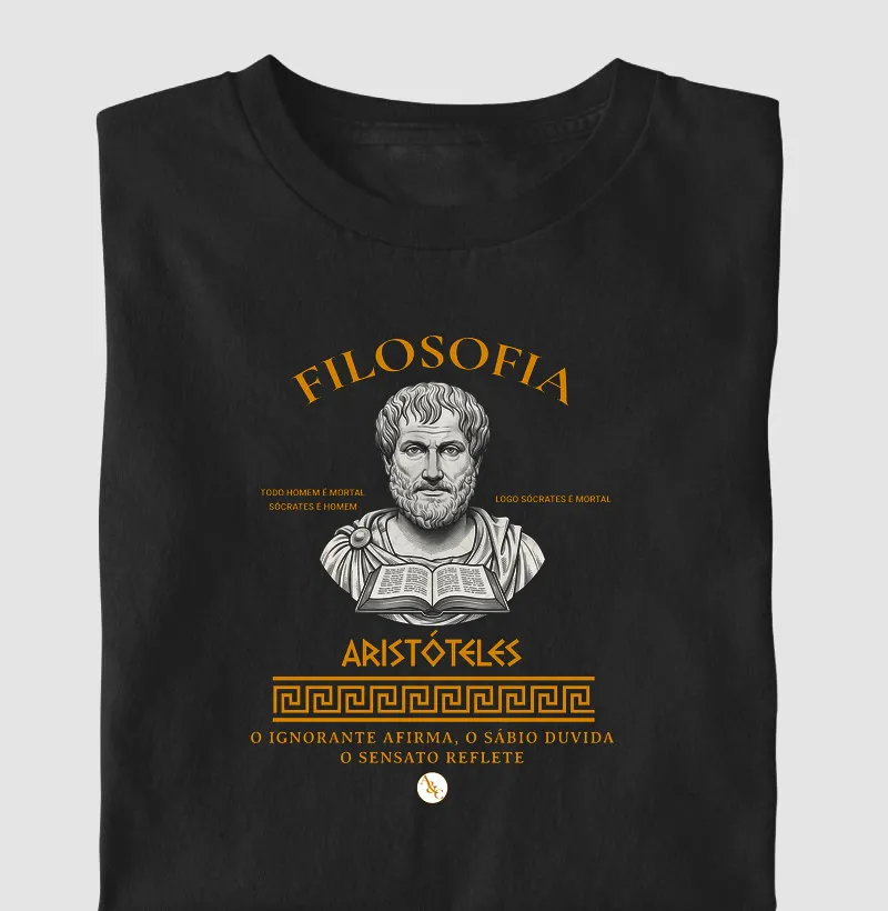 Camiseta Aristóteles — Soberania do Equilíbrio