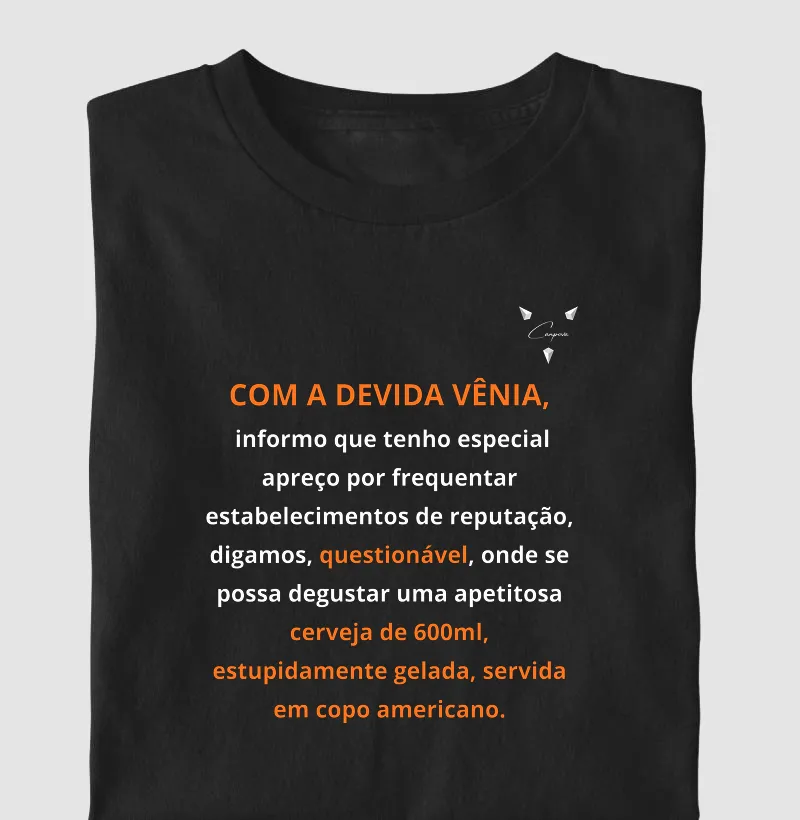 "Devida vênia"