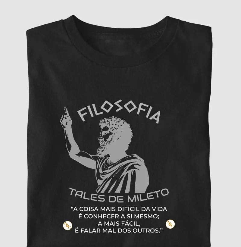 Camiseta Filosofia - Tales de Mileto