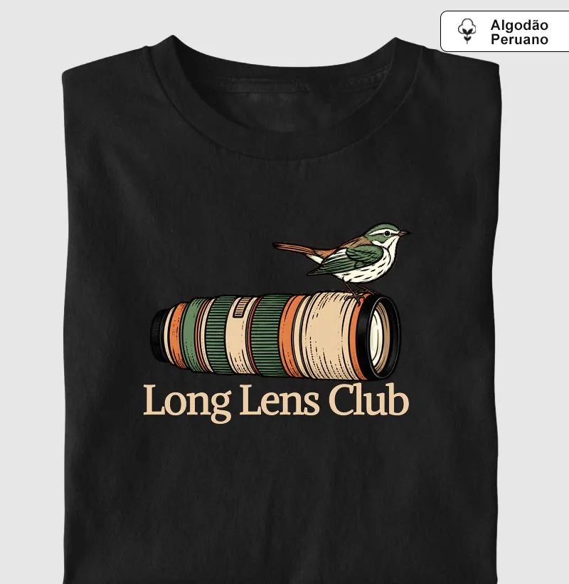 Long Lens Club - Camiseta Algodão Peruano