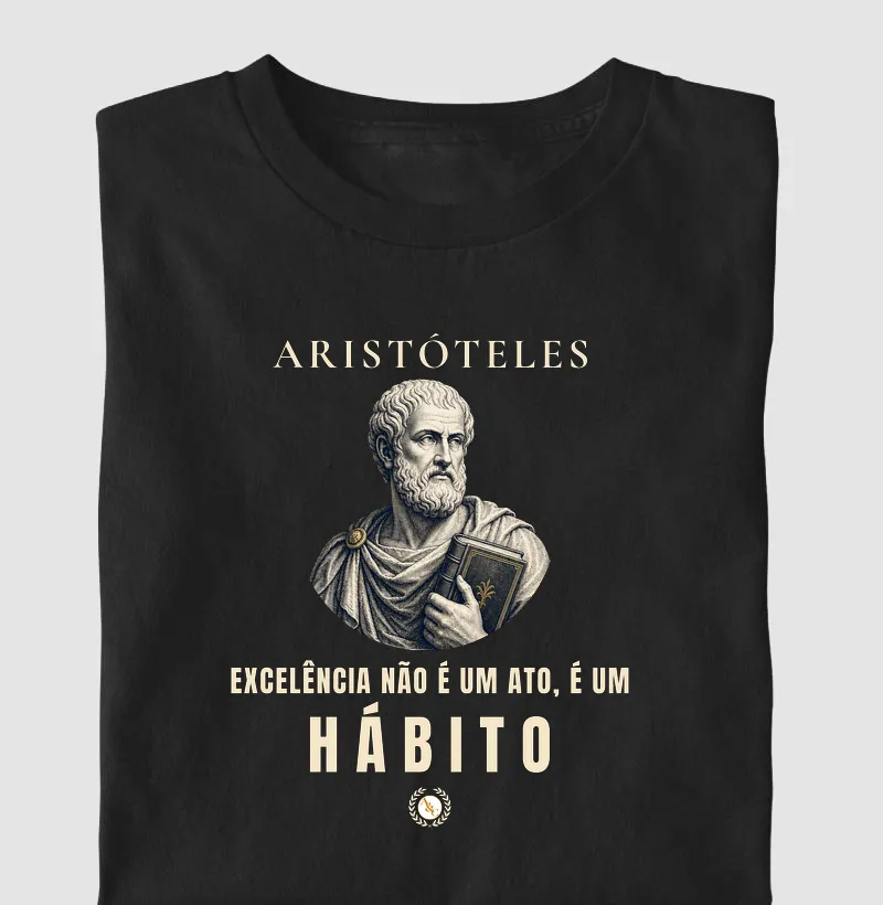 Camiseta "O Hábito" | A Excelência de Aristóteles