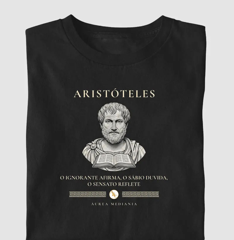 Camiseta Soberania do Equilíbrio - Aristóteles
