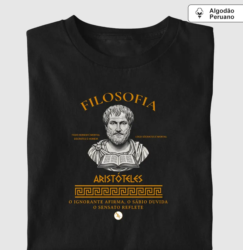 Camiseta Aristóteles — Soberania do Equilíbrio