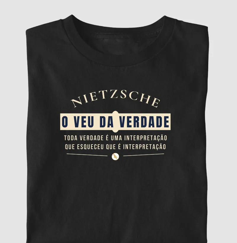 Camiseta Filosófica Nietzsche | Estampa O Véu da Verdade