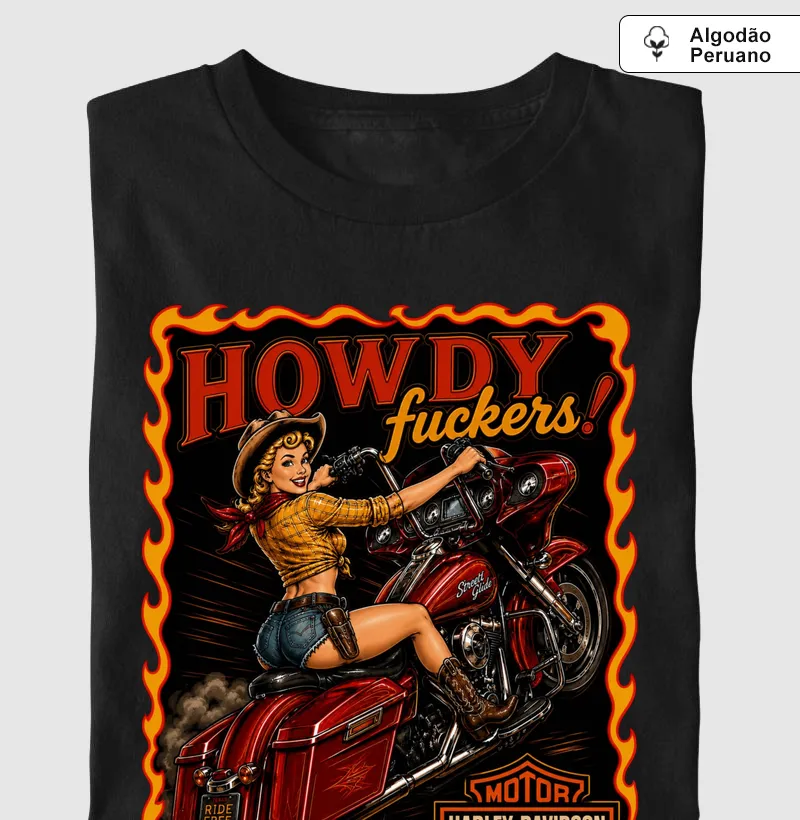 Supreme Harley Pin Up 6 (tecido algodão peruano)