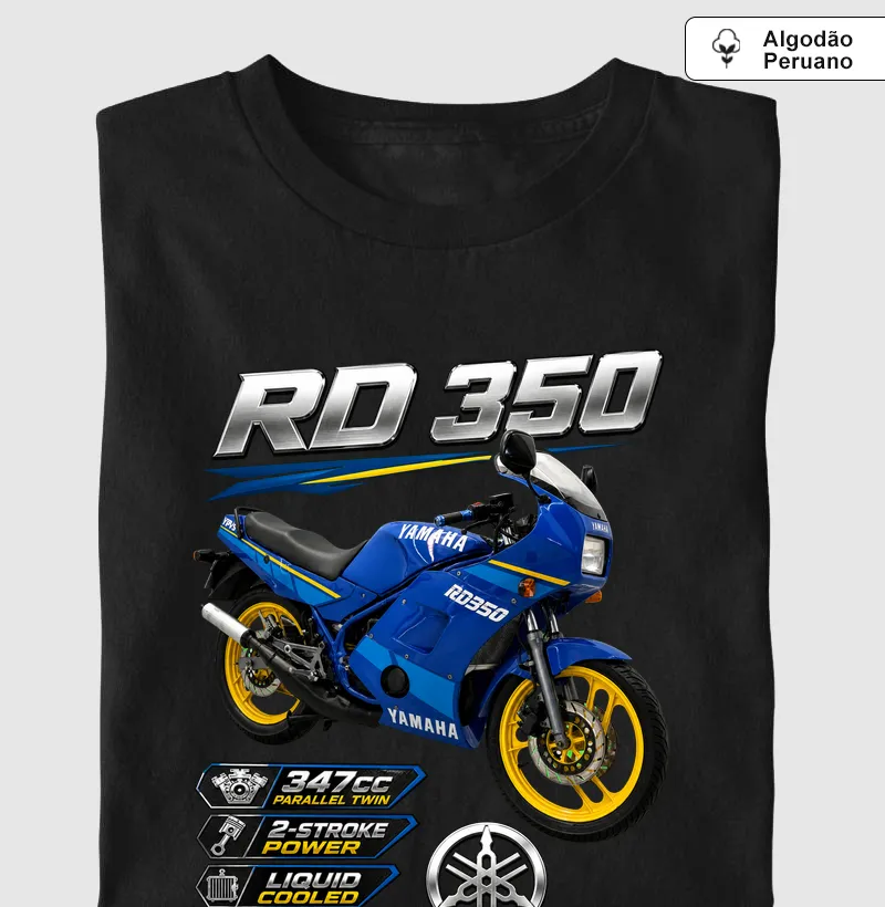 Supreme Yamaha RD 350 Azul (tecido algodão peruano)