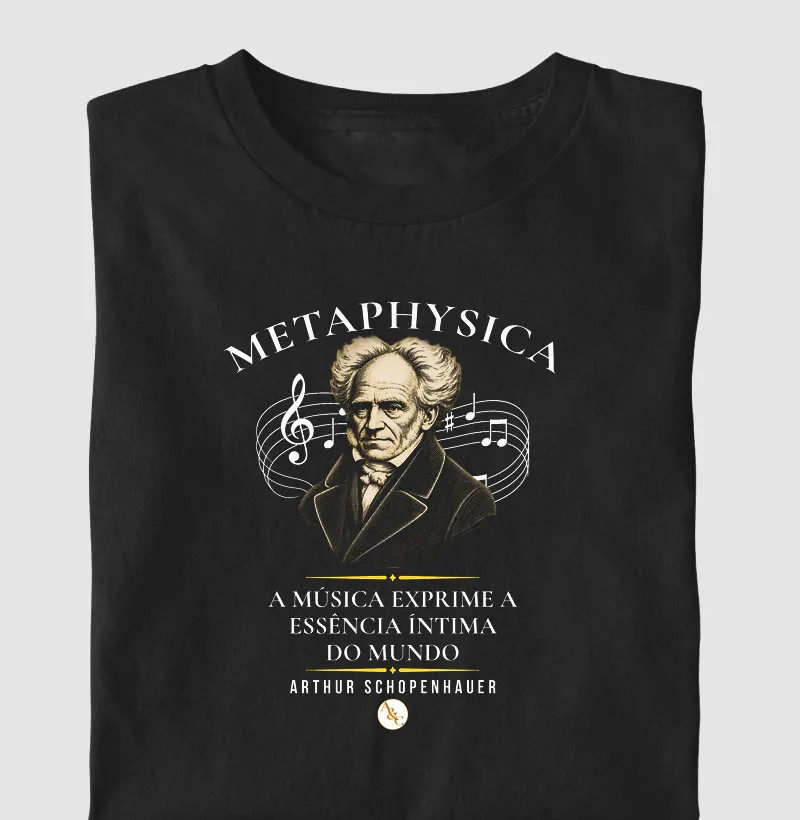 CAMISETA "O SOM DA VONTADE" — ARTHUR SCHOPENHAUER