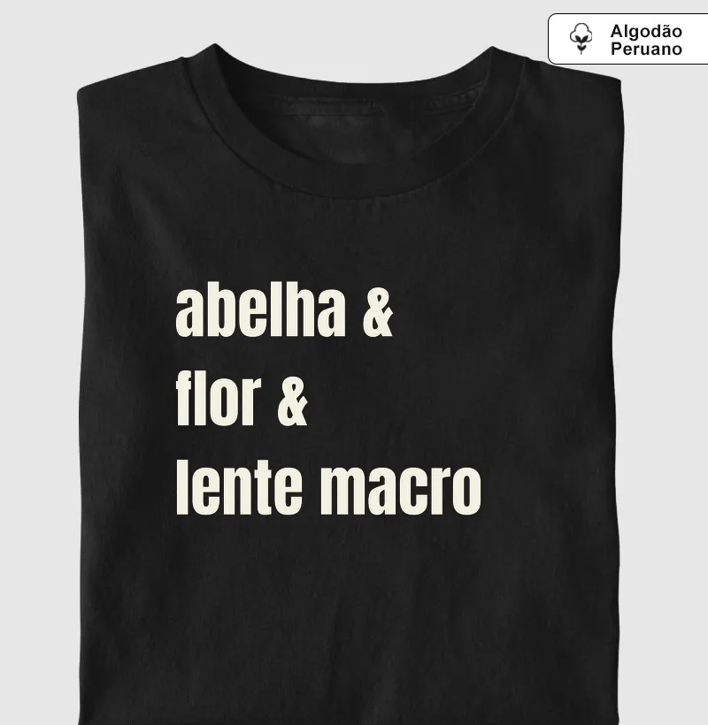 abelha flor lente macro
