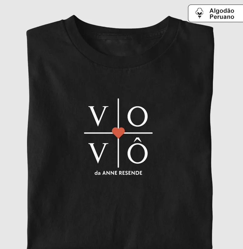 Camiseta Vovô - Anne Resende - Algodão Peruano