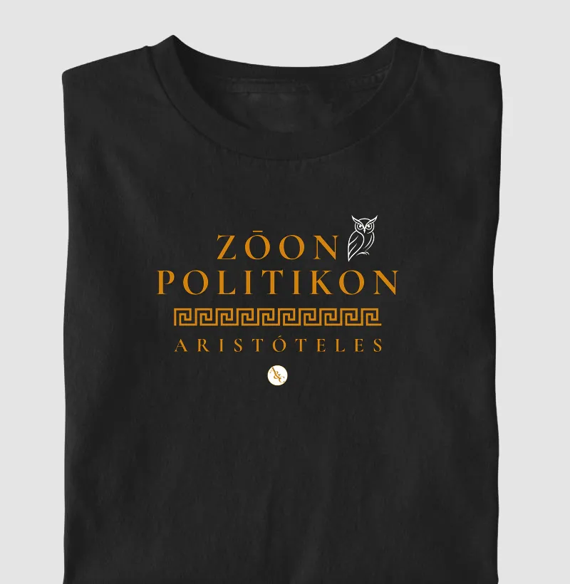 CAMISETA TIPOGRÁFICA ZŌON POLITIKON