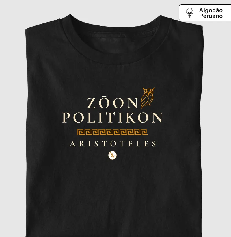 CAMISETA TIPOGRÁFICA ZŌON POLITIKON - ARISTÓTELES