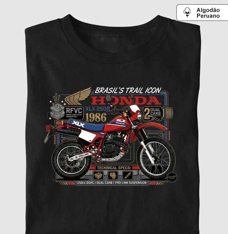 Supreme HONDA XLX 250R (tecido algodão peruano)