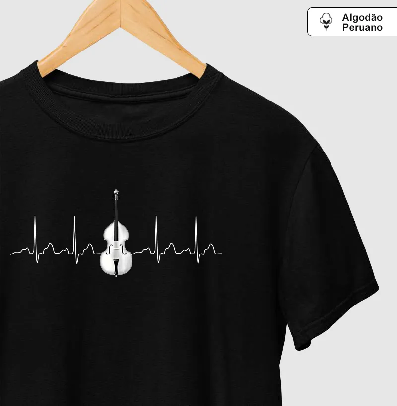 Batimentos em Violoncelo - Camiseta Algodão Peruano