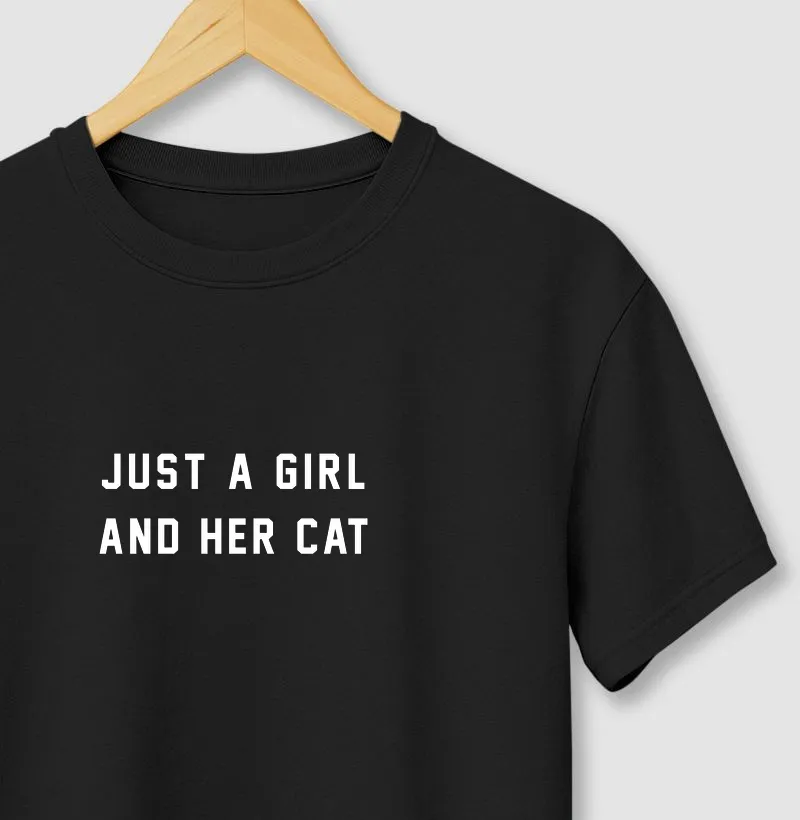 JUST A GIRL AND HER CAT dk