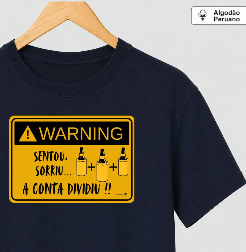 cerveja e histórias - Camiseta Algodão Peruano