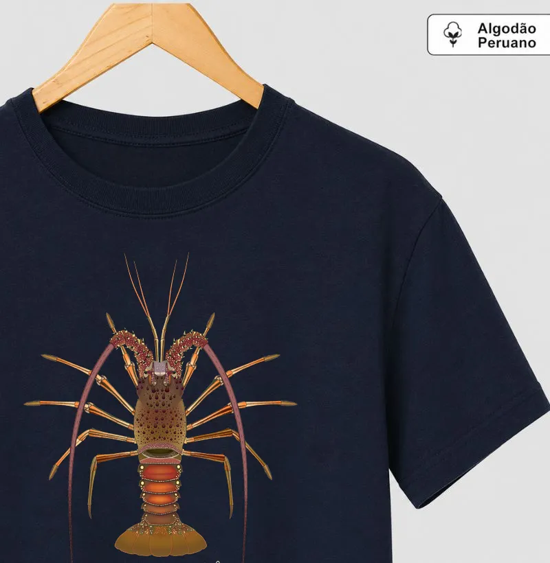 Lagosta-Verde - Camiseta Algodão Peruano