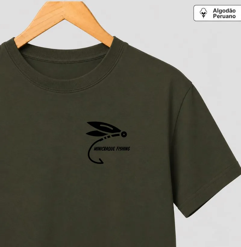 Minicraque Fishing - Camiseta Algodão Peruano