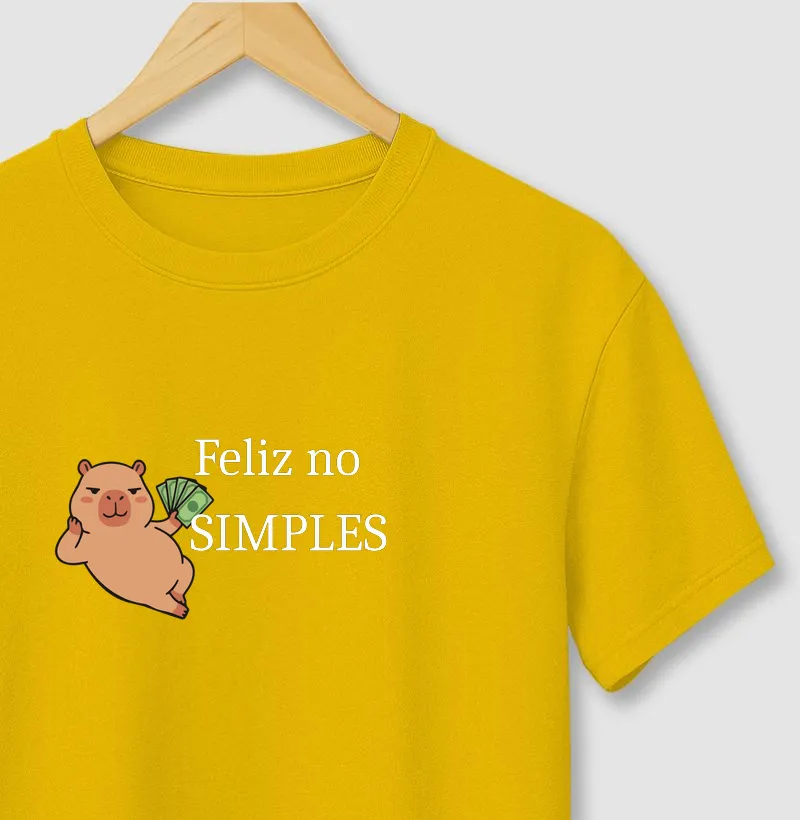 Camiseta Feliz no Simples