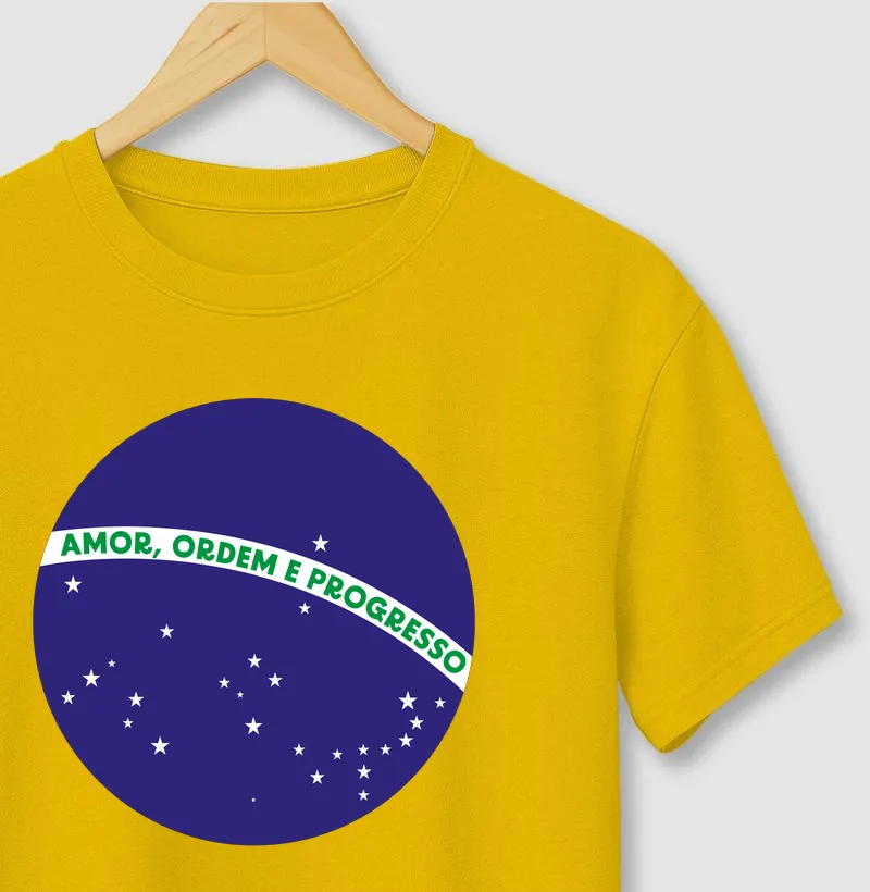 Amor, ordem e progresso - Camiseta
