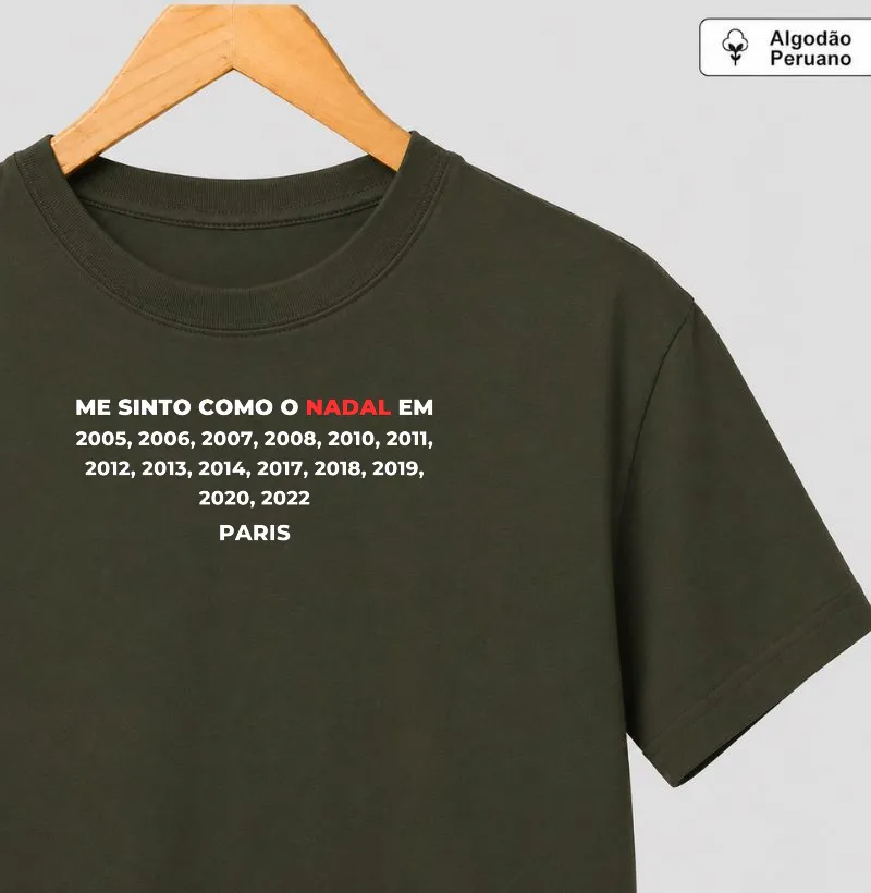 ME SINTO COMO NADAL - Camiseta Algodão Peruano