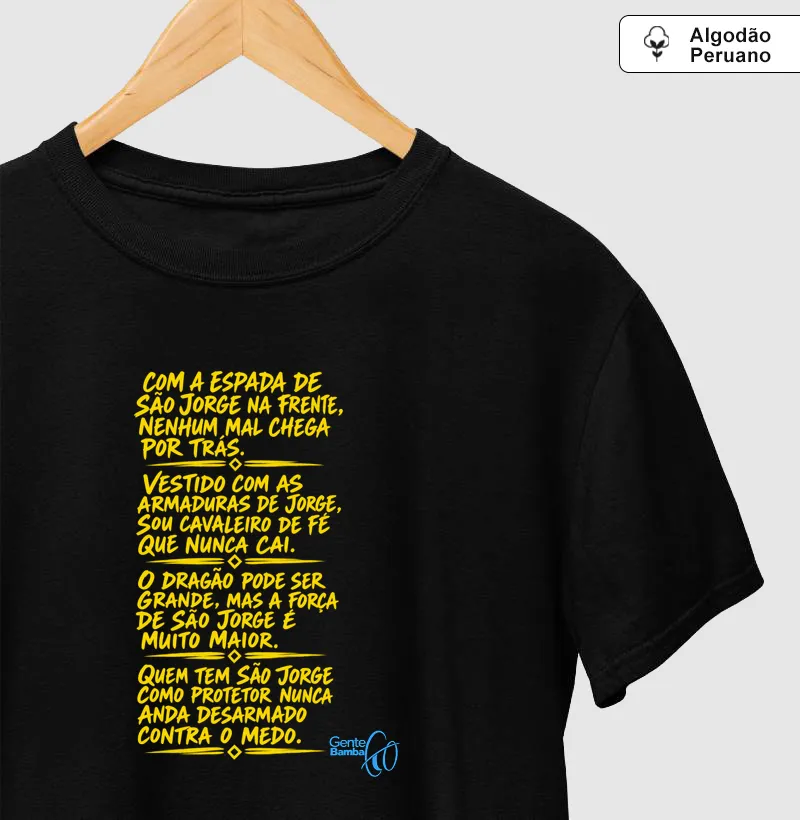 São Jorge Guerreiro - Camiseta Algodão Peruano