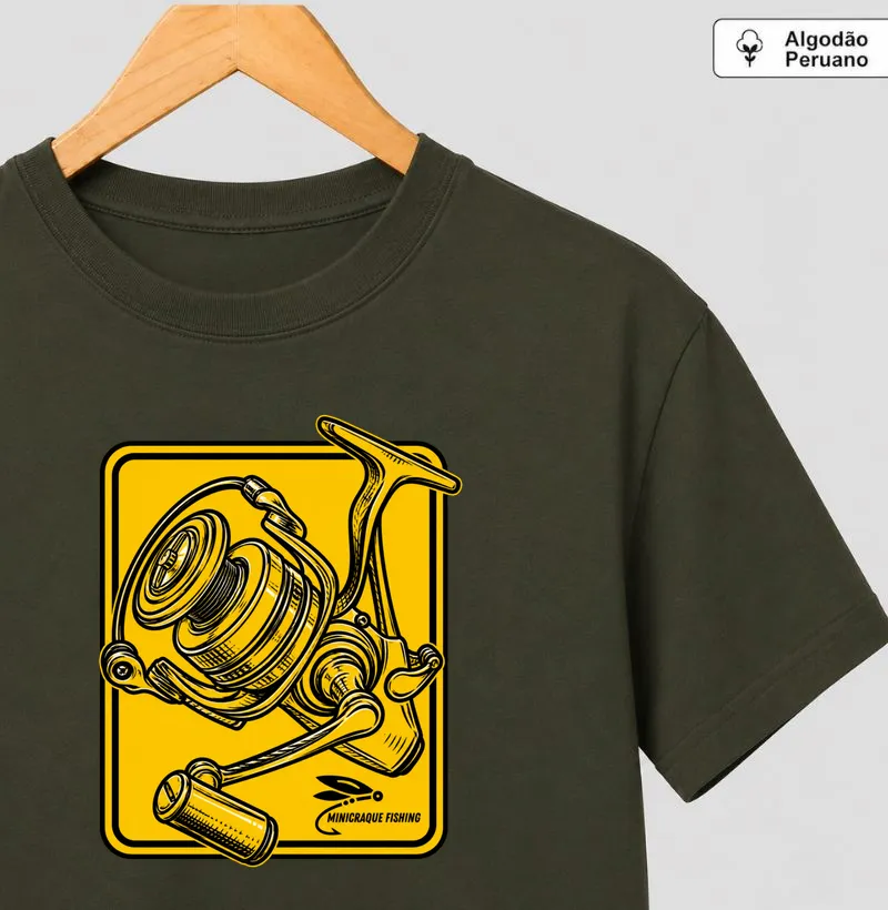 Minicraque Fishing - Camiseta Algodão Peruano