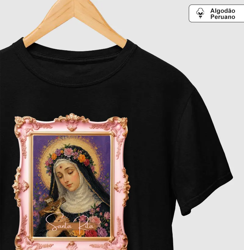 Santa Rita de Cássia - Pintura com Moldura
