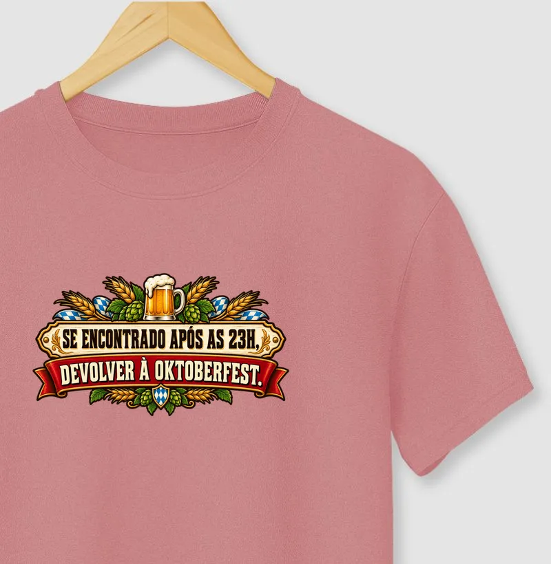 Se encontrado após as 23h, devolver à Oktoberfest
