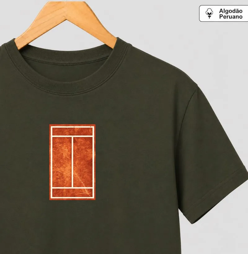 CLAY COURT - Camiseta Algodão Peruano