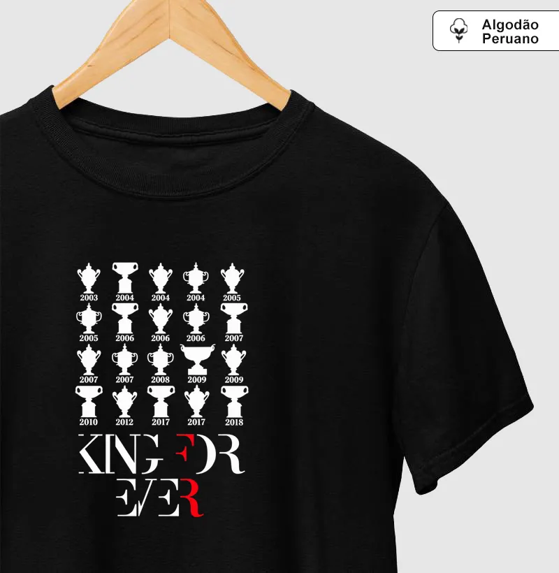 KING FEDERER - Camiseta Algodão Peruano