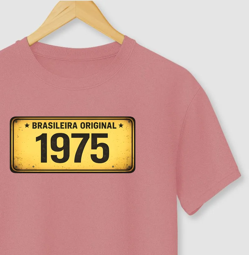 PLACA AMARELA 1975 BRASILEIRA