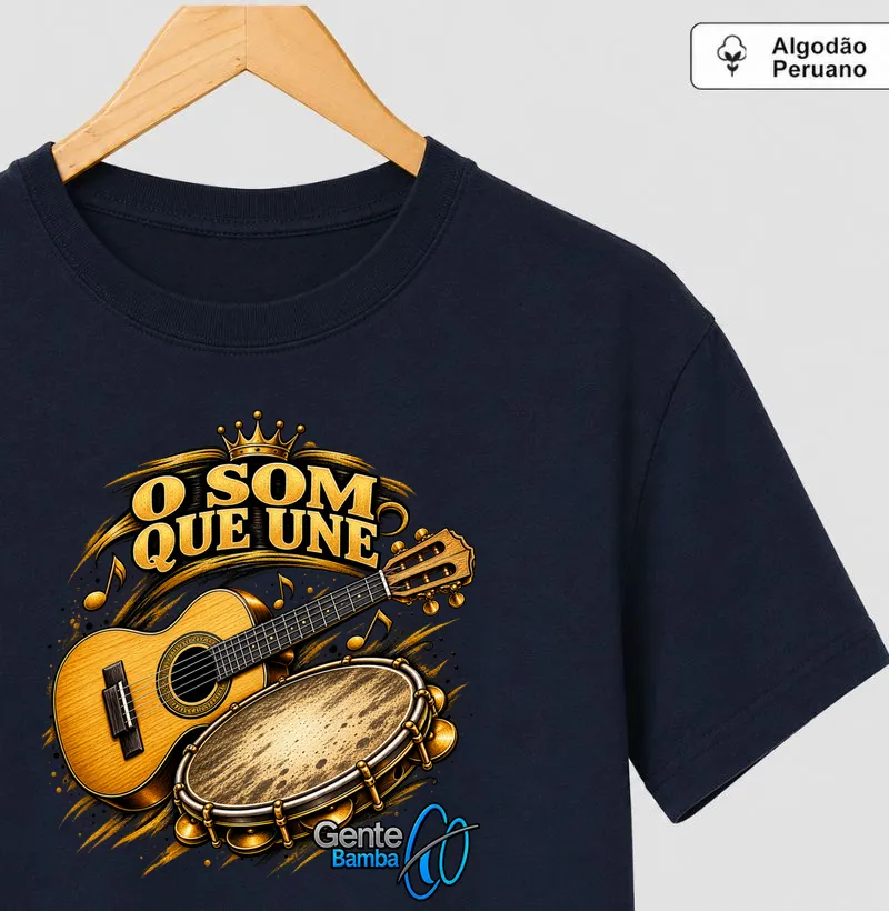 Gente Bamba 0 O som que une - Camiseta Algodão Peruano