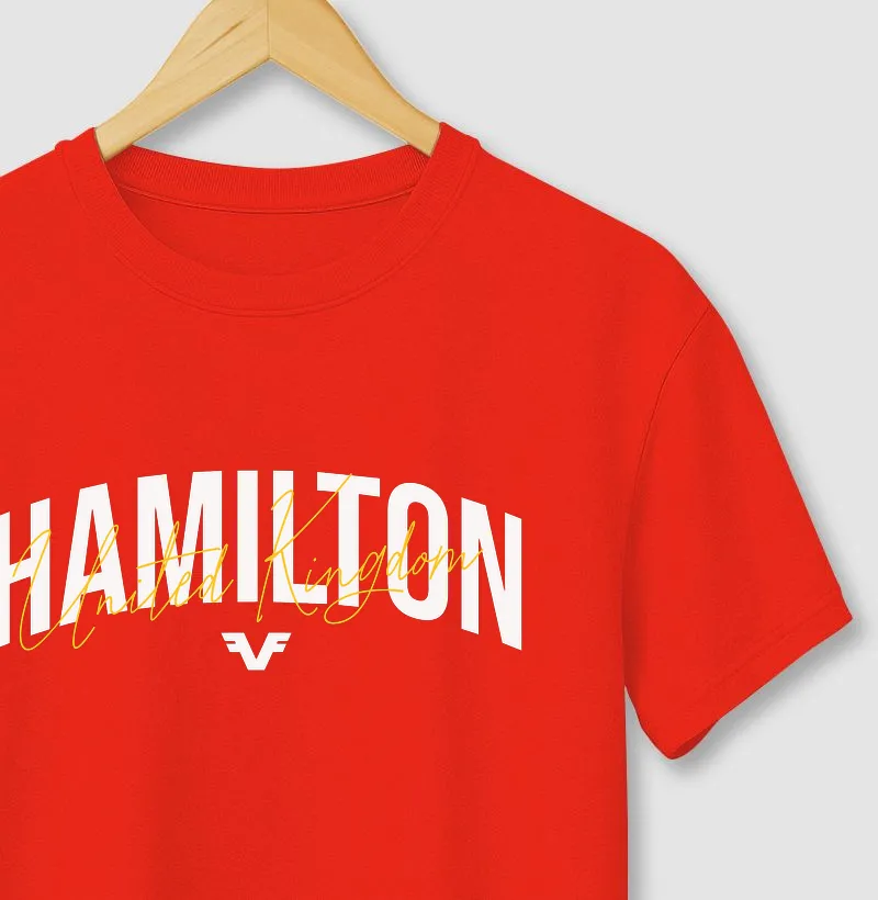Hamilton Fãn Camiseta Unissex