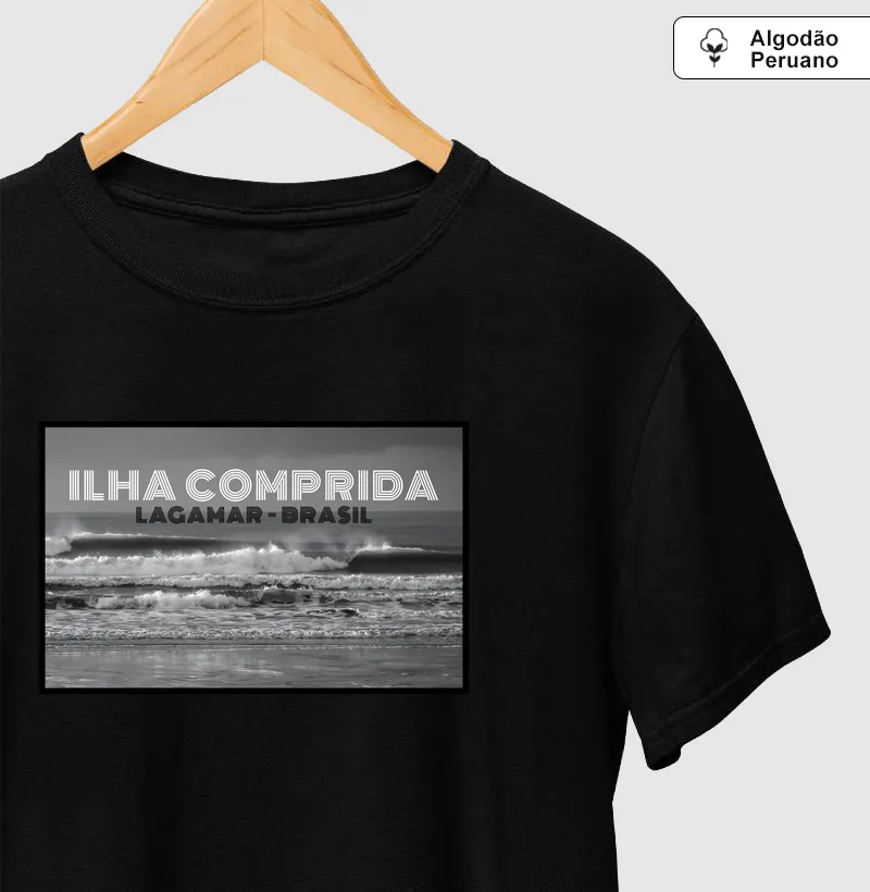 Ilha Comprida Ondas (Algodão Peruano)