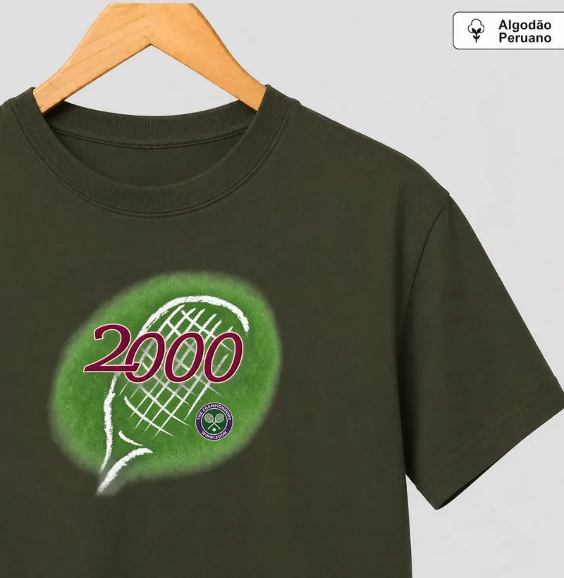 WIMBLEDON 2000 - Camiseta Algodão Peruano