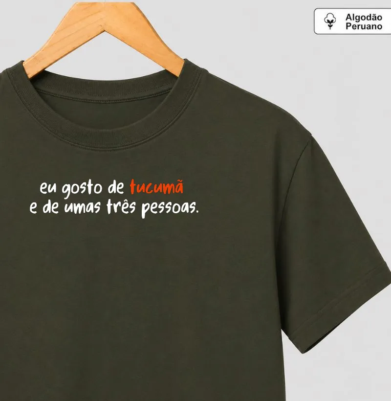 Eu gosto de tucumã e de umas três pessoas