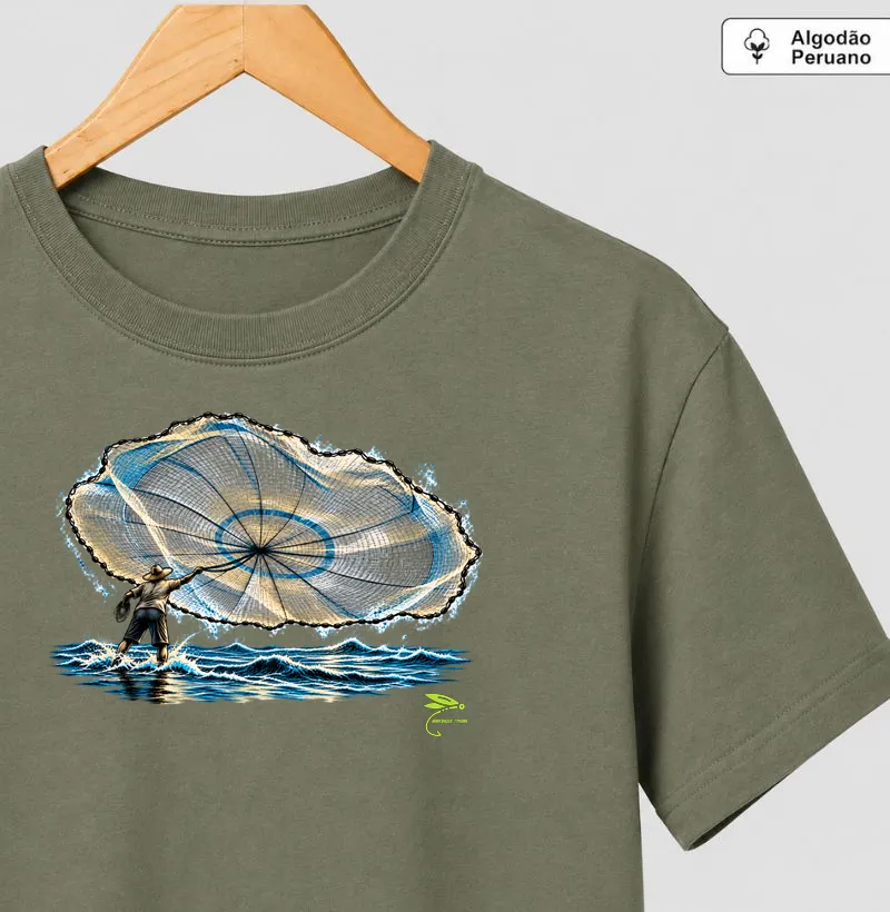 O Lance Perfeito | Mini Craque Fishing - Camiseta Algodão Peruano