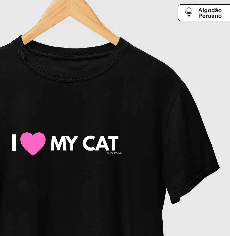 I LOVE MY CAT (pink)dk
