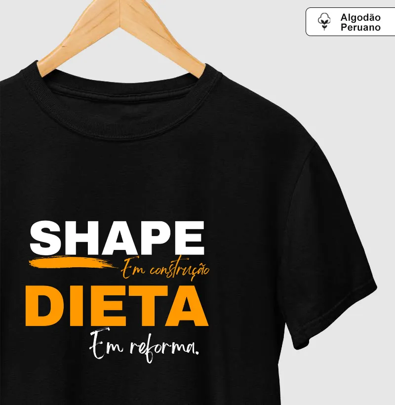 Shape e Dieta - Camiseta em Algodão Peruano