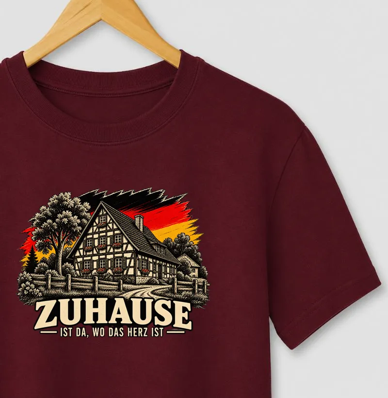 Zuhause ist da, wo das Herz ist - Camiseta