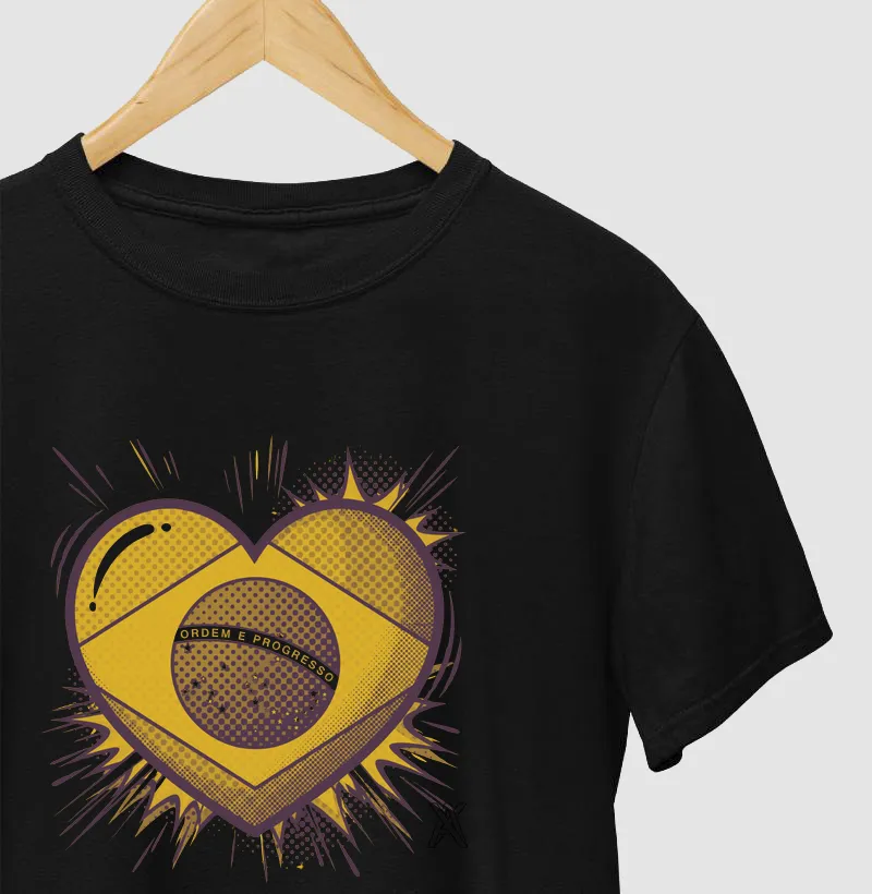 Coração Copa Amarelo