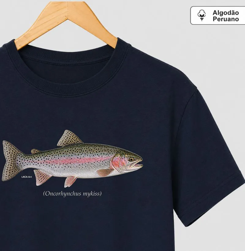 Truta arco-íris - Camiseta Algodão Peruano